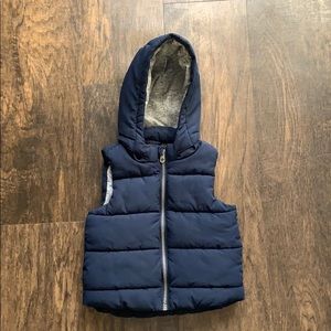 H&M Navy Blue Puffer Vest Jacket